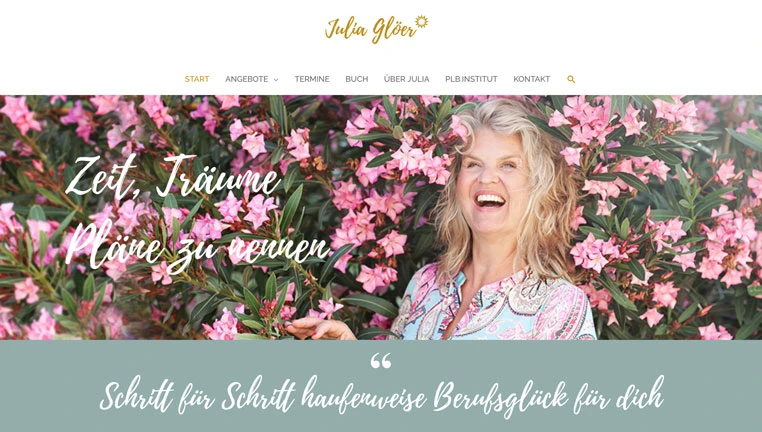 Website Julia Glöer - Trainerin, Coach und Autorin - Vorschaubild