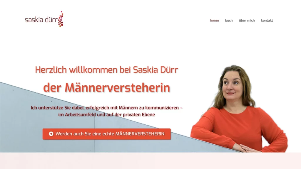 Website Saskia Dürr • Die Männerversteherin - Vorschaubild