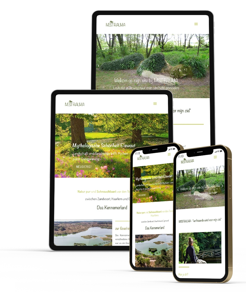 Website mistralma Landschaftsmythologie - Exkursionen & mehr - responsive Design